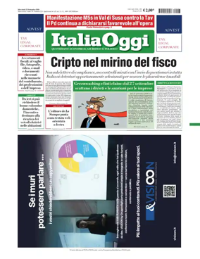 Cover of ItaliaOggi