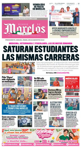 Cover of Diario de Morelos