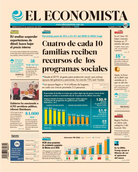 Cover of El Economista (Mexico)