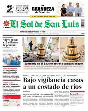 Cover of El Sol de San Luis Potosi
