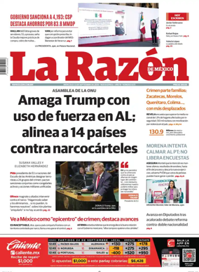 Cover of La Razon de Mexico