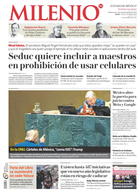 Cover of Milenio Edo de Mexico