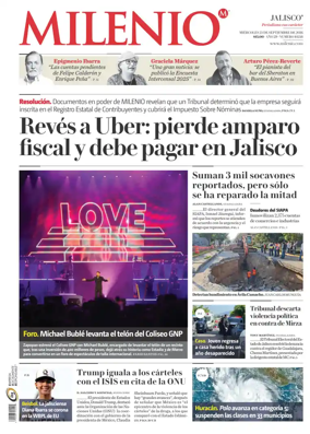 Cover of Milenio Jalisco
