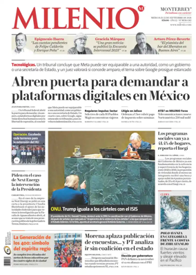 Cover of Milenio Monterrey