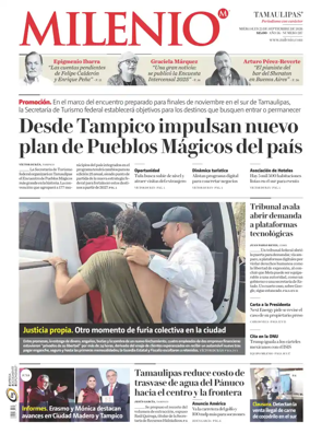 Cover of Milenio Tamaulipas