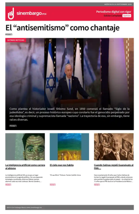 Cover of Sin Embargo Opinion