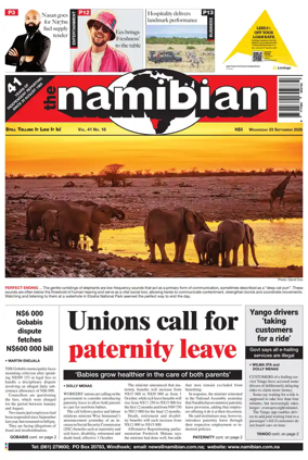 Cover of The Namibian