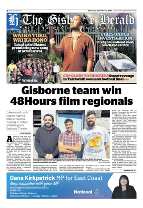 Cover of The Gisborne Herald