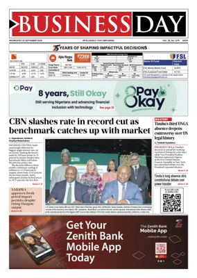 Cover of Business Day (Nigeria)