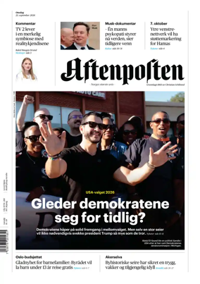 Cover of Aftenposten