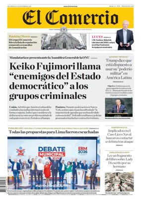 Cover of Diario El Comercio