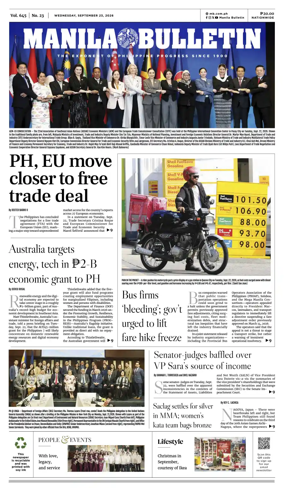 Cover of Manila Bulletin