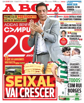 Cover of A BOLA (Portuguese)