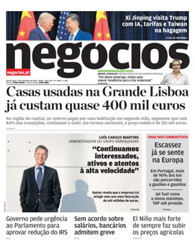 Cover of Jornal de Negocios