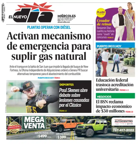 Cover of El Nuevo Dia