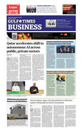 Cover of Gulf Times Business