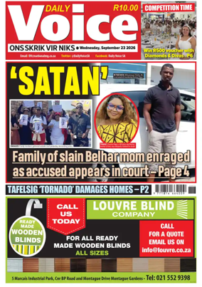 Cover of Daily Voice (South Africa)