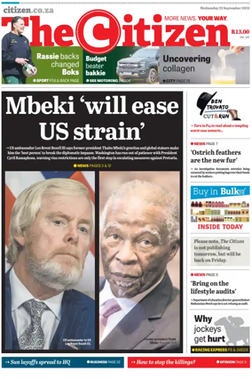 Cover of The Citizen (Gauteng)