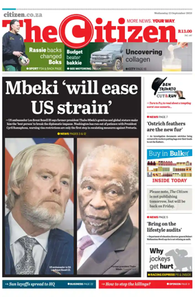 Cover of The Citizen (KZN)