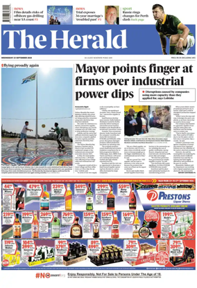 Cover of The Herald (South Africa)