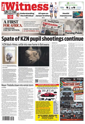 Cover of The Witness (South Africa)