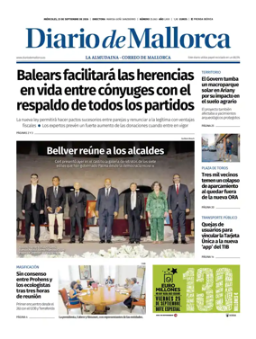 Cover of Diario de Mallorca