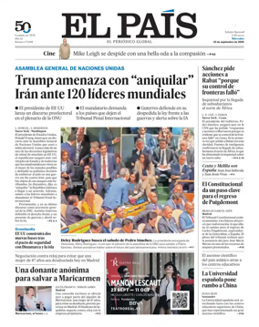 Cover of EL PAIS Valencia