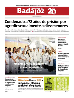 Cover of La Cronica de Badajoz BE
