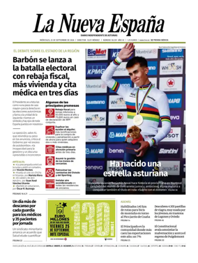 Cover of La Nueva Espana (Occidente)
