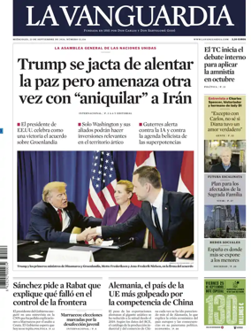 Cover of La Vanguardia (1st Edition)