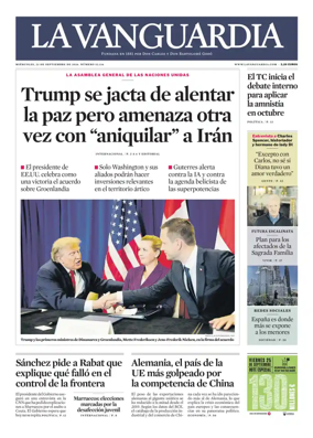 Cover of La Vanguardia