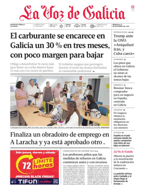 Cover of La Voz de Galicia (Carballo)