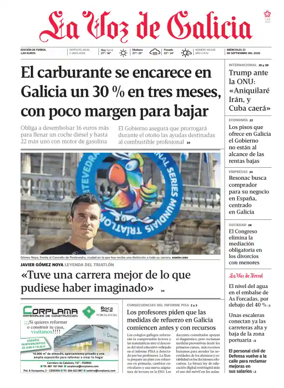 Cover of La Voz de Galicia (Ferrol)