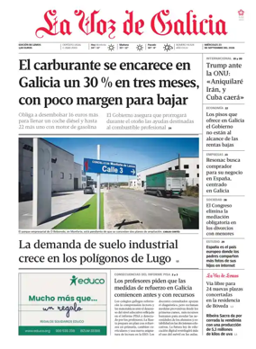 Cover of La Voz de Galicia (Monforte)
