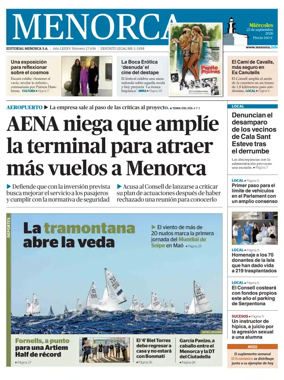 Cover of Menorca Diario Insular
