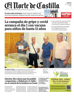 Cover of Norte de Castilla (Segovia)