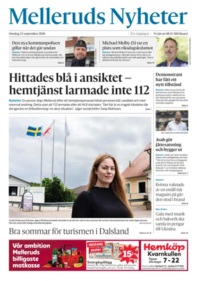 Cover of Melleruds Nyheter