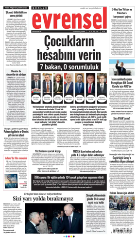 Cover of Evrensel Gazetesi