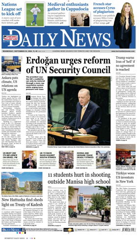 Cover of Hurriyet Daily News & Economic Review