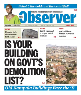 Cover of The Observer (Uganda)