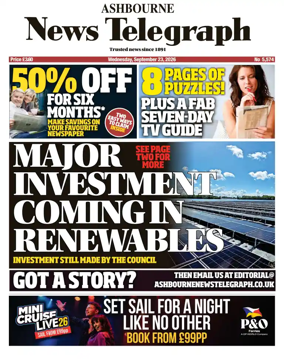 Cover of Ashbourne News Telegraph