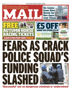 Cover of Birmingham Mail