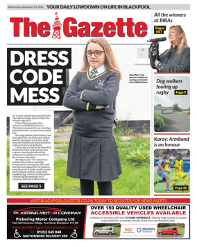 Cover of Blackpool Gazette