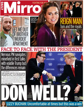 Cover of Daily Mirror (Northern Ireland)