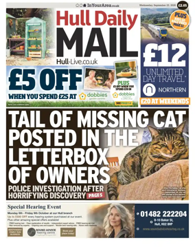 Cover of Hull Daily Mail