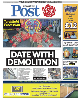 Cover of Lancashire Evening Post