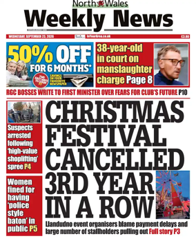 Cover of North Wales Weekly News