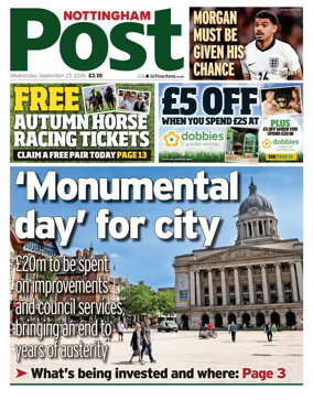 Cover of Nottingham Post