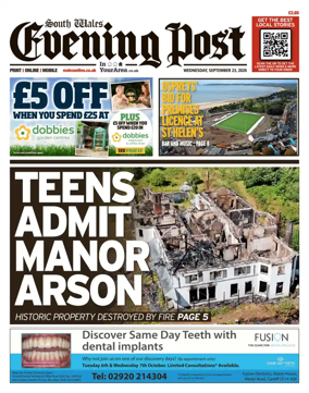 Cover of South Wales Evening Post
