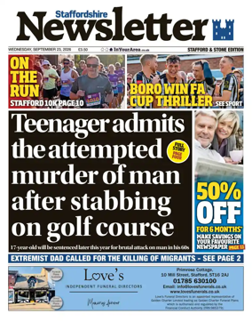 Cover of Staffordshire Newsletter
